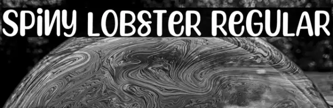 Spiny Lobster Regular Font examples