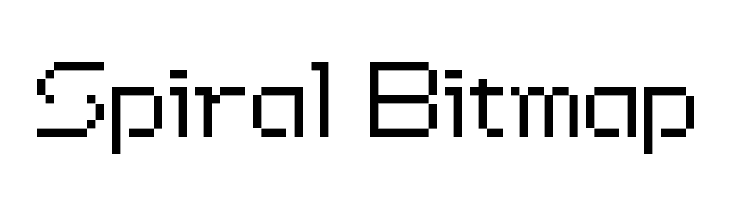Spiral Bitmap  नि: शुल्क फ़ॉन्ट्स डाउनलोड