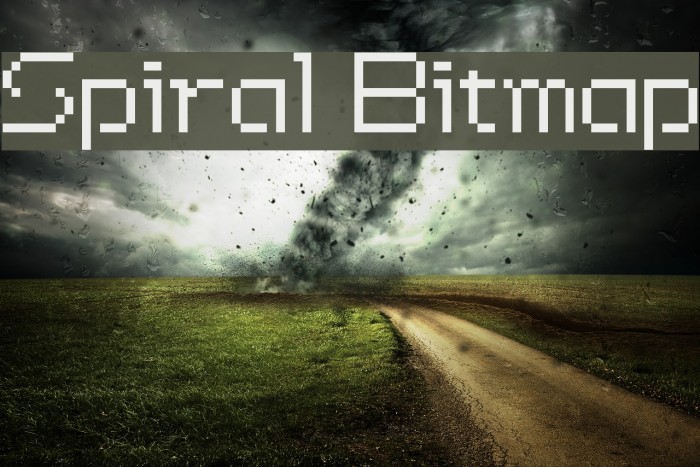 Spiral Bitmap Font examples
