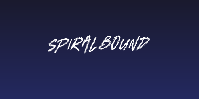 Spiral Bound Social Header