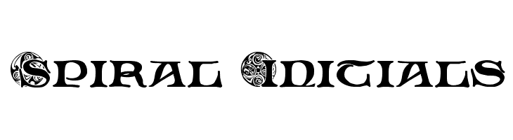 Spiral Initials Font