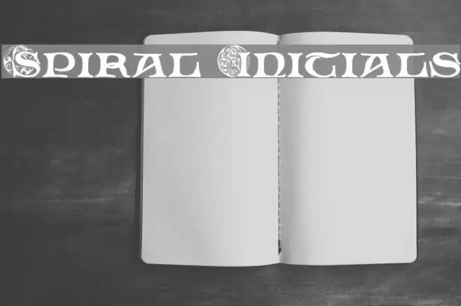 Spiral Initials フォント examples