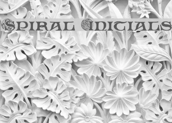 Spiral Initials フォント examples