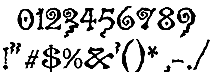 Spiral ST Font OTHER CHARS