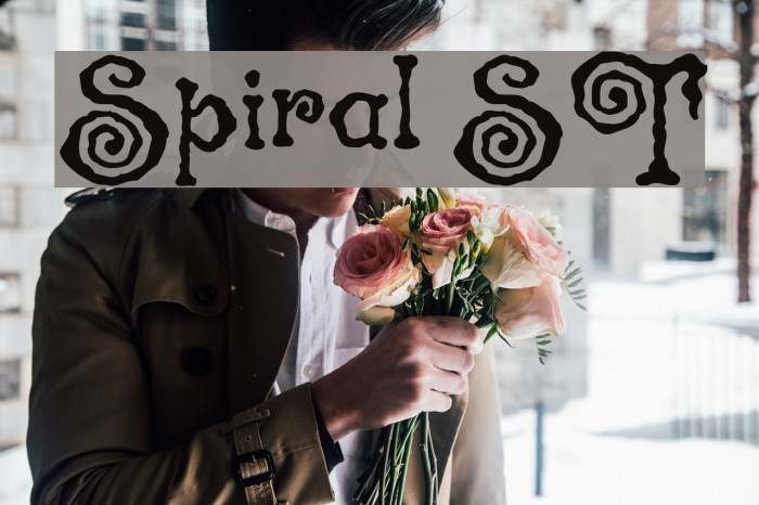 Spiral ST Font examples