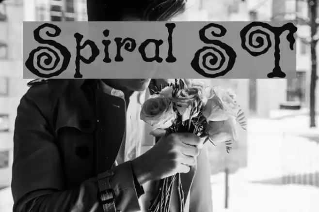 Spiral ST Schriftart examples