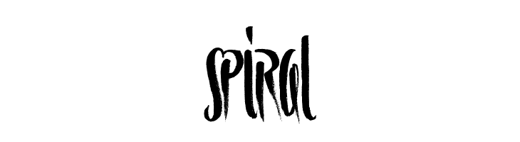Spiral Schriftart