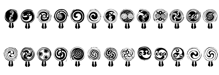 SpiralTraces Font LOWERCASE