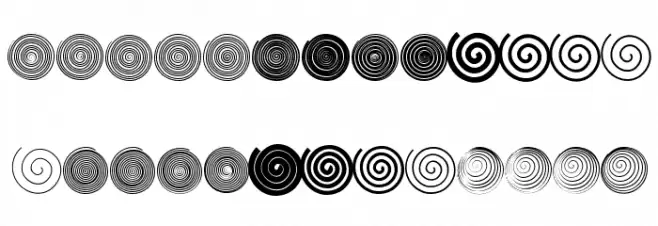 Spiralicus フォント 大文字