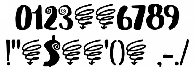 Spiraling Down DEMO Regular फ़ॉन्ट अन्य घर का काम