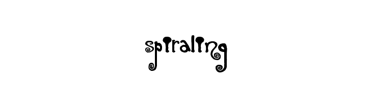 Spiraling  フリーフォントのダウンロード