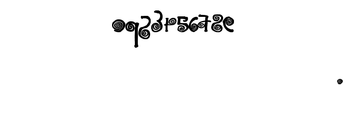 Spiraling Font OTHER CHARS