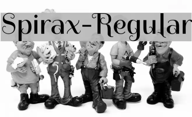 Spirax-Regular Font examples