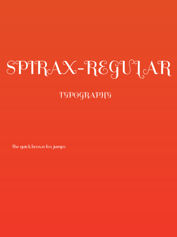 Spirax-Regular Poster