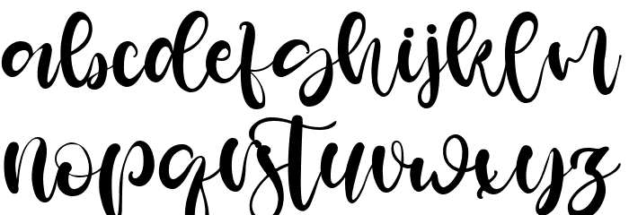 Spirit Day Font LOWERCASE