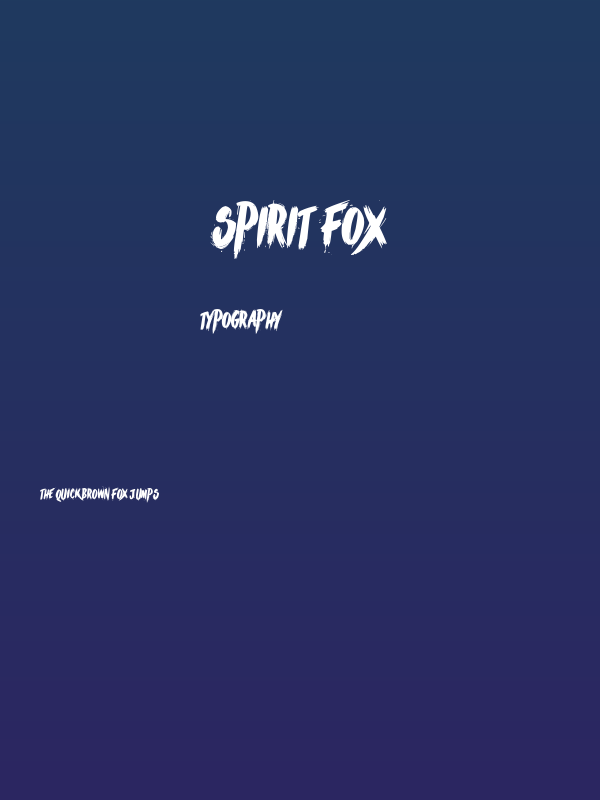Spirit Fox Poster