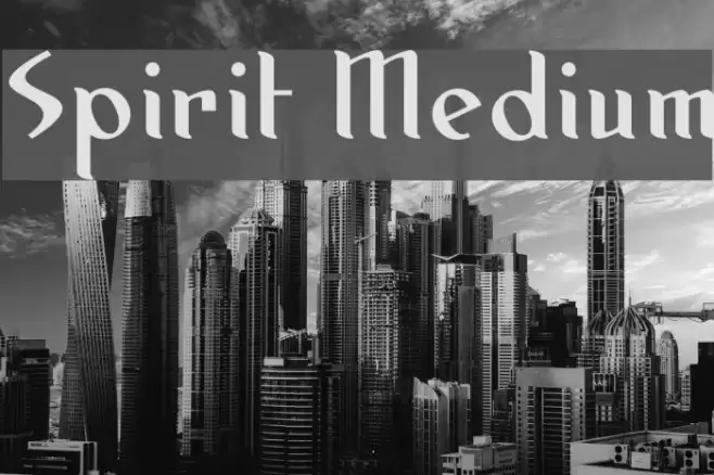 Spirit Medium Font examples
