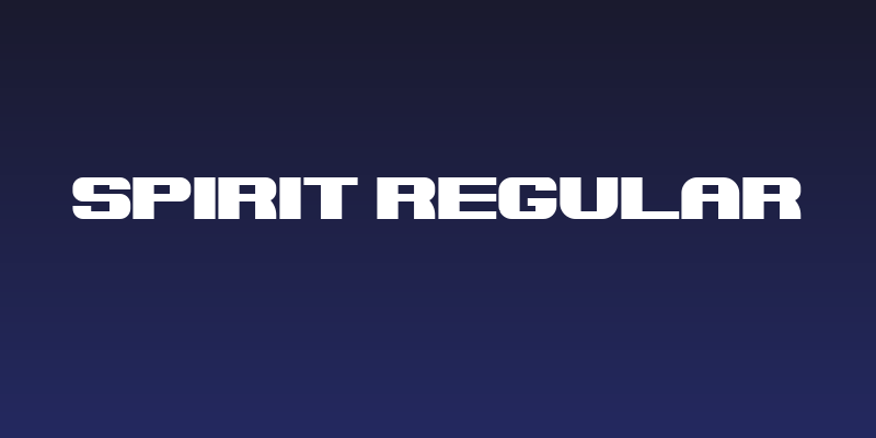 Spirit Regular Social Header