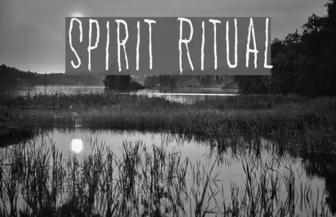 Spirit Ritual Font examples