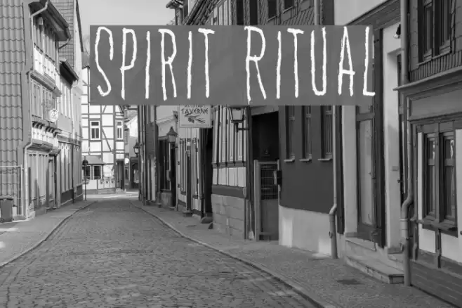 Spirit Ritual Font examples