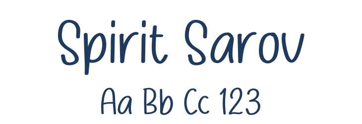 Spirit Sarov Font Preview