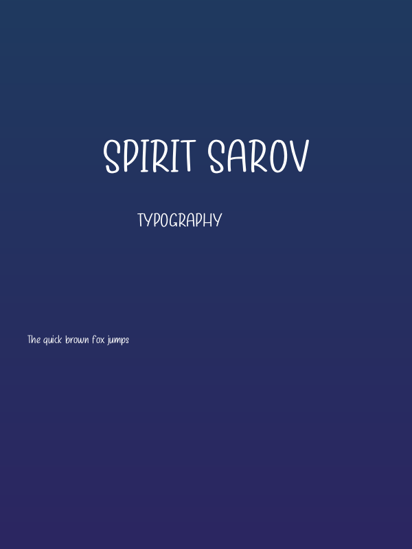 Spirit Sarov Poster