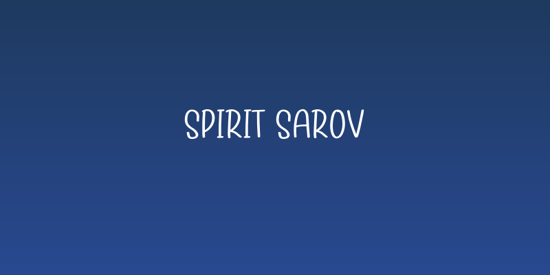 Spirit Sarov Social Header