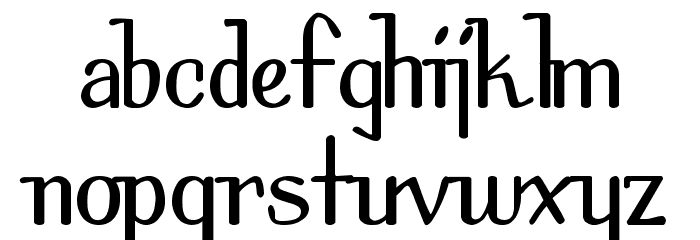 Spirit Font LOWERCASE
