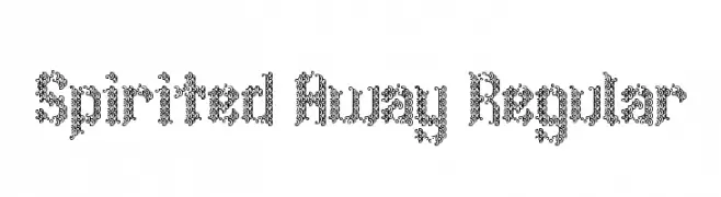 Spirited Away Regular  baixar fontes gratis