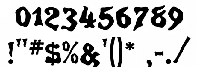 Spirits Regular Font OTHER CHARS