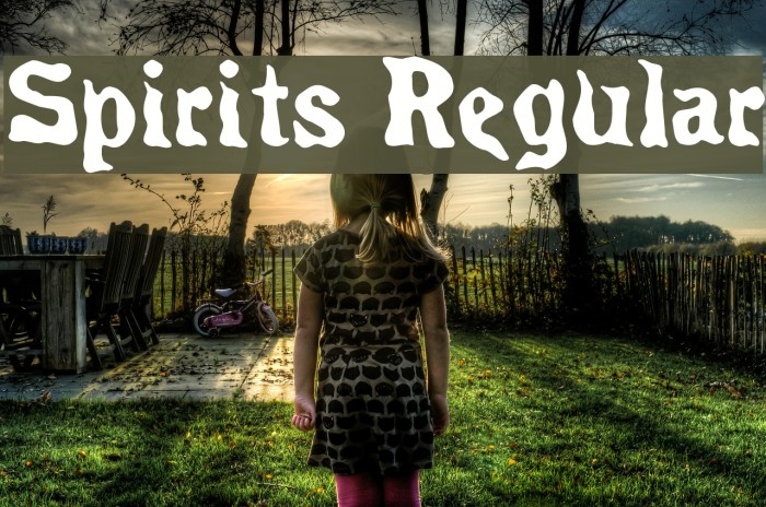 Spirits Regular لخطوط تنزيل examples