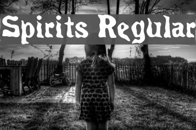Spirits Regular Font examples