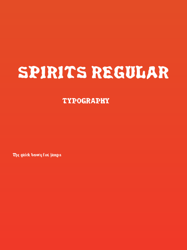 Spirits Regular Poster