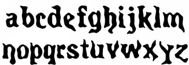 Spirits Regular フォント 小文字
