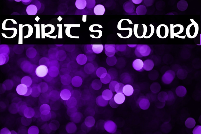 Spirit's Sword Example 1