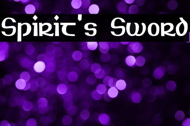 Spirit's Sword Example 1