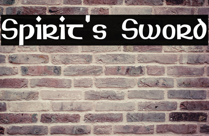 Spirit's Sword Example 2