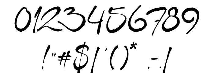 Spiritual Lightning Font OTHER CHARS