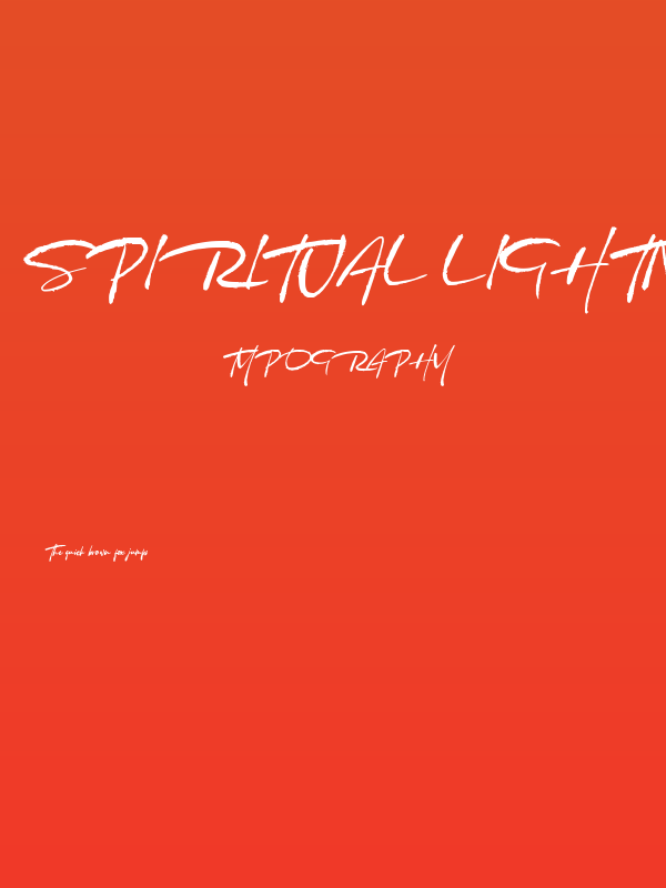 Spiritual Lightning Poster