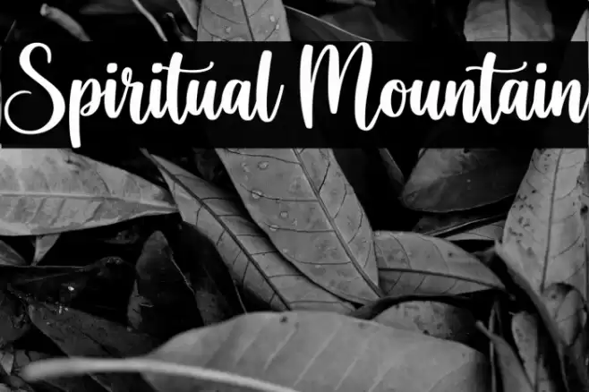 Spiritual Mountain Font examples
