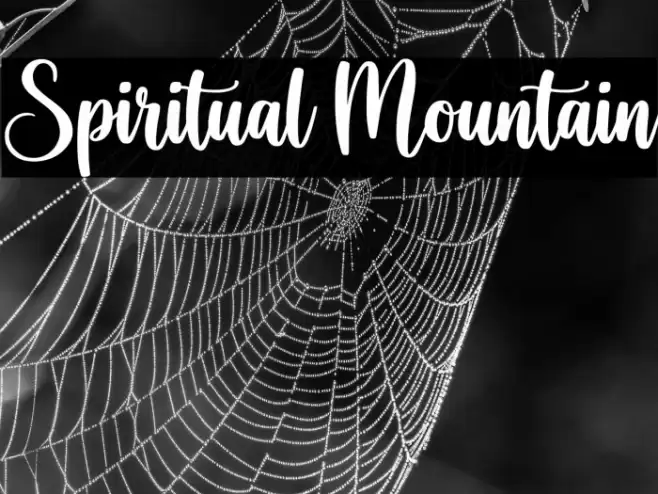 Spiritual Mountain Font examples