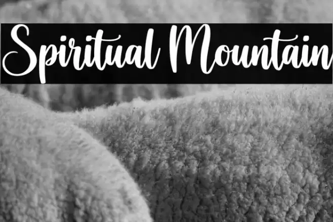 Spiritual Mountain Font examples