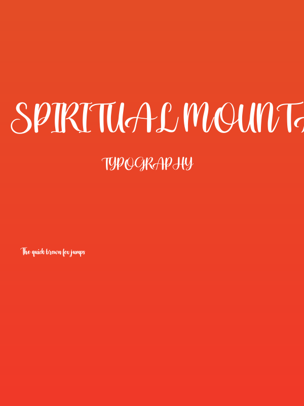 Spiritual Mountain Poster