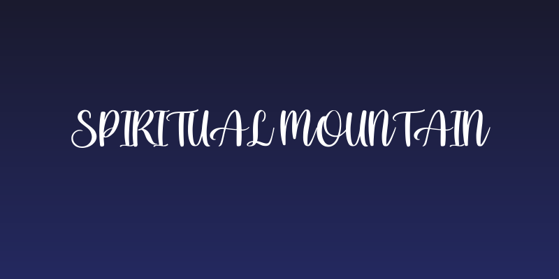 Spiritual Mountain Social Header