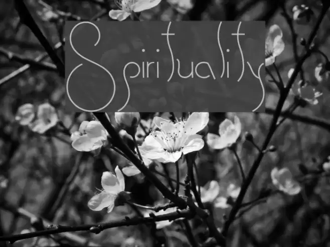 Spirituality Font examples