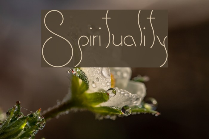 Spirituality Font examples