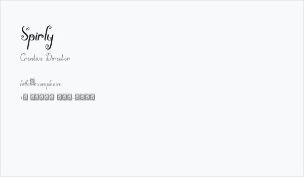 Spirly Business Card