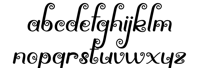 Spirly Font Litere mici