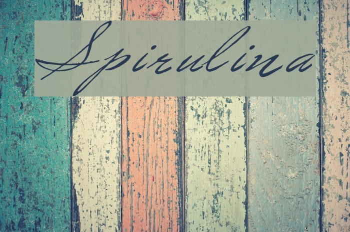 Spirulina Font examples