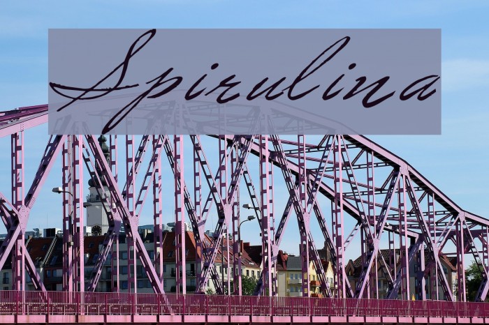 Spirulina Font examples